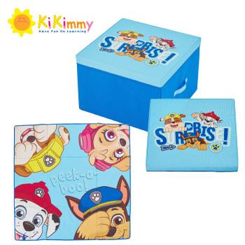 Kikimmy paw patrol 汪汪隊立大功 二合一摺疊玩具收納箱 