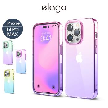 【elago】iPhone 14 Pro Max 6.7吋 Aurora極光女神透明手機殼