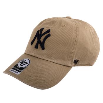 NEW ERA -洋基NY 品牌藍色NY 繡線中性棒球帽(卡其)