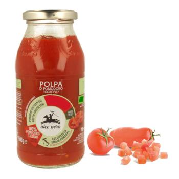 義大利【alce nero尼諾】顆粒番茄醬500g-Vegan全素