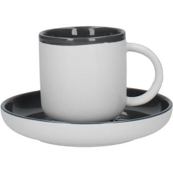【LaCafetiere】冷灰濃縮咖啡杯碟組