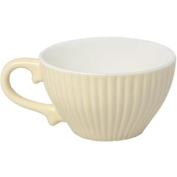 【EXCELSA】新骨瓷貝殼紋濃縮咖啡杯(奶油黃90ml)