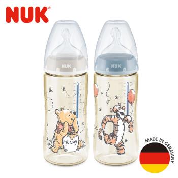 德國NUK-迪士尼寬口徑PPSU感溫奶瓶300mL*2入組