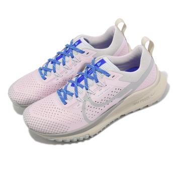 Nike 越野跑鞋 Wmns React Pegasus Trail 4 女鞋 粉紅 藍 戶外 小飛馬 DJ6159-600