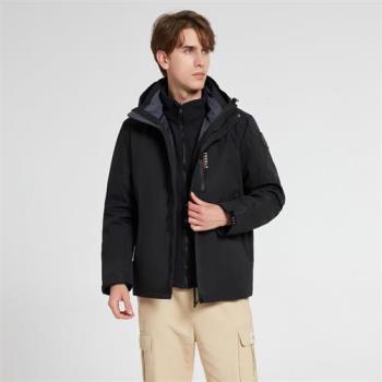 【米蘭精品】衝鋒衣連帽夾克-保暖防風加絨內裡男女外套9色74db33