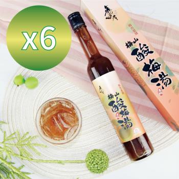 【梅問屋】梅山濃縮酸梅湯510g x 6瓶