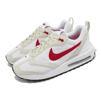 Nike 休閒鞋 Air Max Dawn 男鞋 女鞋 米白 紅 復古 氣墊 麂皮 DQ3991-100