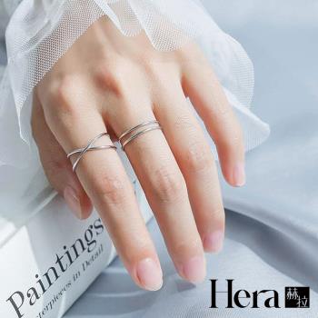 【Hera 赫拉】氣質極簡線條精鍍銀戒指 H111120704