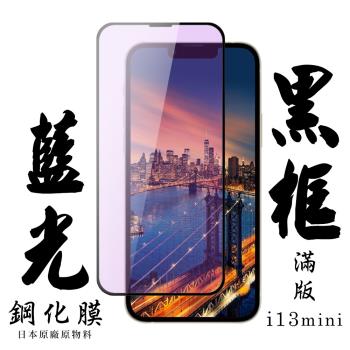 IPhone 13 MINI 保護貼 日本AGC滿版黑框藍光鋼化膜