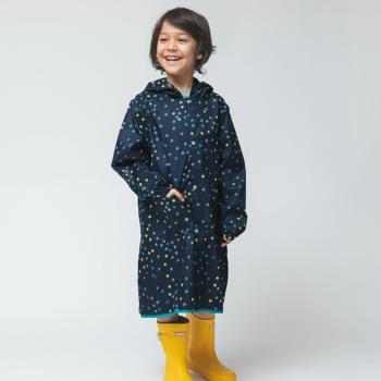 日本Wpc. 夏夜星空L 空氣感兒童雨衣/防水外套 附收納袋(120-140cm)