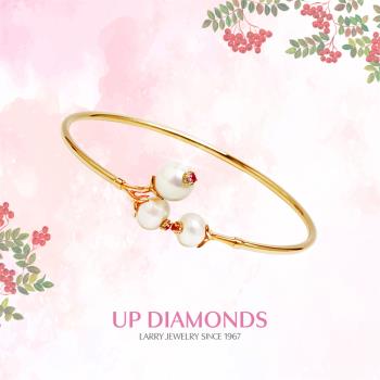 UP Diamonds【HOMAN】花之戀系列 花漾珍珠紅寶石手環