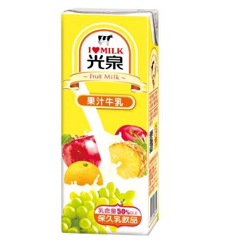 【光泉】果汁牛乳200ml(24入/箱)