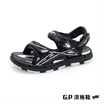 G.P 兒童休閒磁扣兩用涼拖鞋G2302B-黑色(SIZE:31-35 共三色) GP