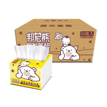 【Benibear 邦尼熊】抽取式餐巾紙(300抽x30包/箱)