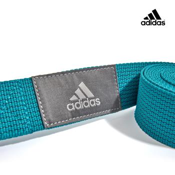 Adidas 編織瑜珈伸展帶(孔雀藍)
