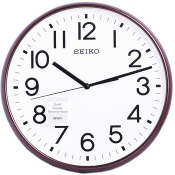 【SEIKO】精工 簡約時尚 滑動式秒針 靜音 時鐘 掛鐘(QXA677B)