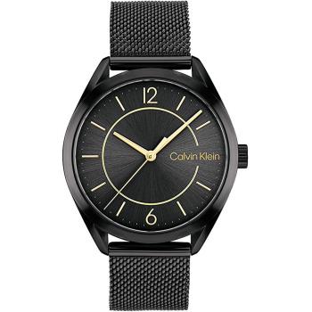 Calvin Klein 凱文克萊 簡約時尚米蘭帶腕錶/黑/36mm/CK25200194