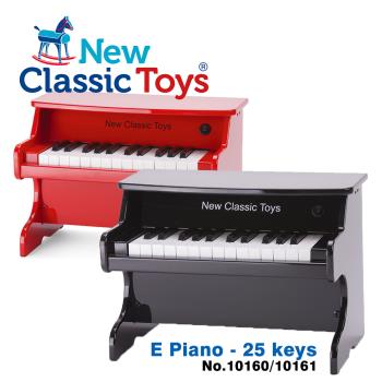 荷蘭【New Classic Toys】幼兒25鍵電子鋼琴玩具-沉穩黑10161