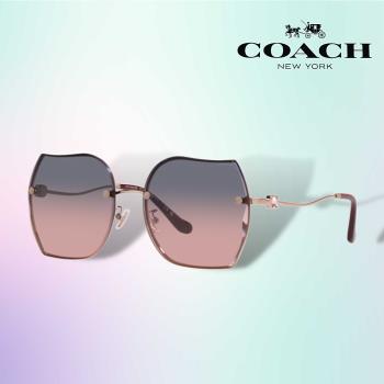 【COACH】時尚大鏡框金屬太陽眼鏡(HC7146BD-93310J)