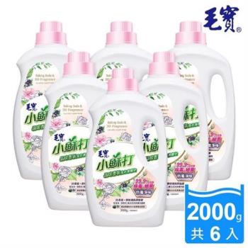 【毛寶】小蘇打晶球香氛 洗衣液體皂-防霉淨味(2000gX6入)