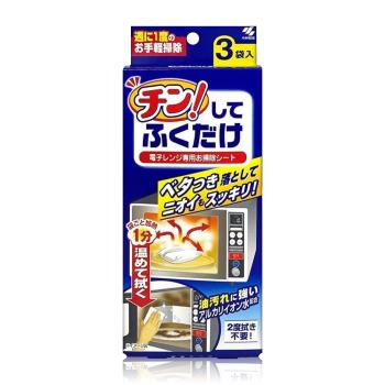 【免運】小林製藥微波爐淨味清潔紙巾3入/盒