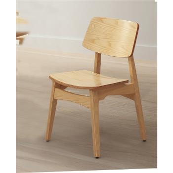 【床聯盟】海晶橡木實木餐椅-三色可選