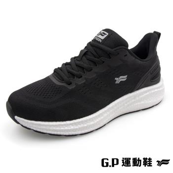 G.P 男款無限輕彈運動鞋-P0666M-10黑色(SIZE:39-44 共二色) GP