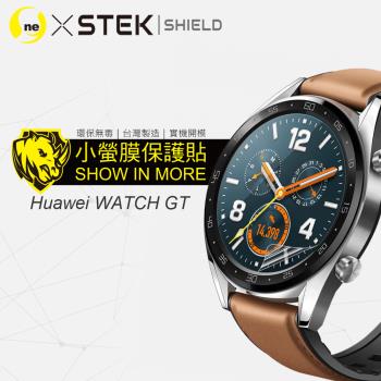 【O-ONE 】華為 Watch GT 手錶『小螢膜』滿版全膠螢幕保護貼超跑包膜頂級原料犀牛皮(一組兩入)