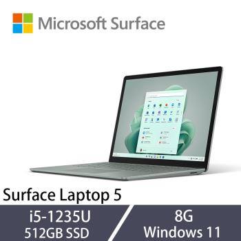 Microsoft微軟 Surface Laptop 5 觸控筆電 13吋 i5-1235U/8G/512GB/Win11/R1S-00060 綠