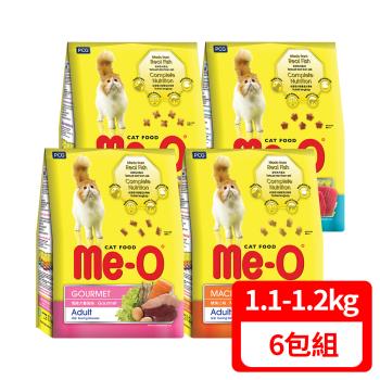 Me-O 咪歐乾貓糧-多種口味選擇 1.1-1.2kg (6包組/1箱)