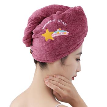 colorland-3入-珊瑚絨吸水速乾髮巾 包頭巾/乾髮帽