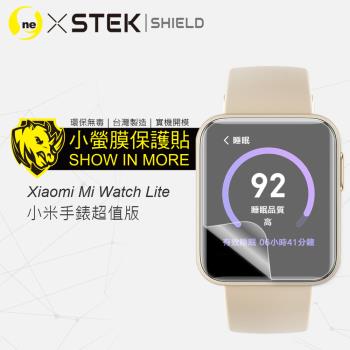 【O-ONE】Xiaomi 小米手錶超值版『小螢膜』滿版全膠螢幕保護貼超跑包膜頂級原料犀牛皮(一組兩入)