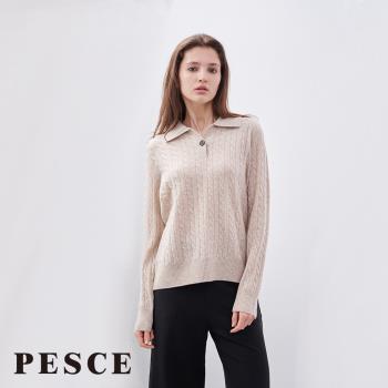 【PESCE】專櫃女裝 | cashmere 長版長袖外套 | 義大利品牌 SM0019 兩色可選