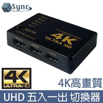 UniSync 高畫質影音介面4K UHD五進一出多媒體切換器