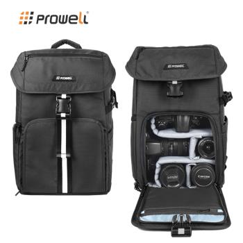 【Prowell】兩機多鏡多功能相機後背包 相機保護包 專業攝影背包 單眼相機後背包 WIN-23003 贈送防雨罩