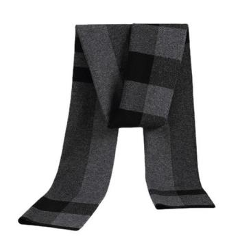 【米蘭精品】圍巾羊毛披肩-保暖拼色針織提花男女配件5色74dl4
