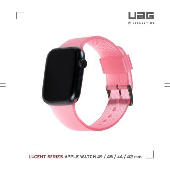 【慈濟共善專案】[U] Apple Watch 42/44/45/49mm 時尚亮透錶帶-透粉