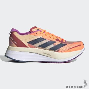 Adidas 女鞋 慢跑鞋 Adizero Boston 11 橘【運動世界】GX6654