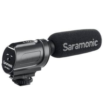 【慈濟共善專案】Saramonic超心型指向性電容式麥克風SR-PMIC1(附防風罩;3.5mm輸出;支援plug-in)電容麥克風MIC
