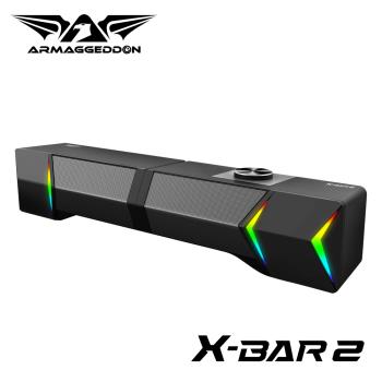 【ARMAGGEDDON】X-BAR 2強效低頻振膜 藍牙電競喇叭 (可拆兩件式)