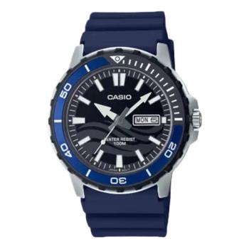 【CASIO 卡西歐】指針錶 運動潛水錶 膠質錶帶 防水100米 日期顯示 MTD-125(MTD-125-2A)