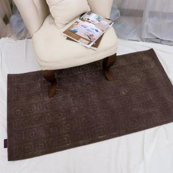 【山德力】ESPRIT羊毛地毯70X140回紋-深棕