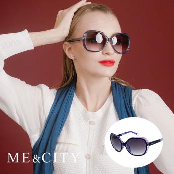 ME&CITY 時尚典藏渲染大框太陽眼鏡 抗UV400 (ME 22003 F02)