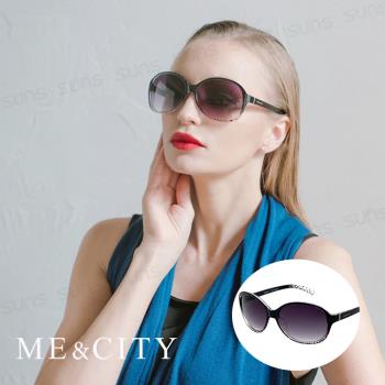 ME&CITY 時尚透明紋路太陽眼鏡 抗UV400 (ME 1219 L01)