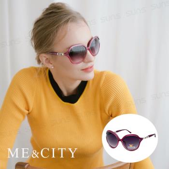 ME&CITY 歐美祕戀閃耀桃偏光太陽眼鏡 抗UV400 (ME 120015 E333)