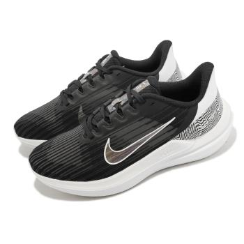 Nike 慢跑鞋 Wmns Air Winflo 9 PRM 女鞋 黑 白 路跑 氣墊 回彈 運動鞋 DR9831-001