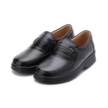 BONJO 加州套式空氣紳士鞋 黑 男鞋 鞋全家福