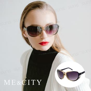 ME&CITY 甜美心型鑲鑽太陽眼鏡抗UV400 (ME 120064 C102)