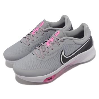 Nike 高爾夫球鞋 Air ZM Infinity Tour Next% 男女鞋 寬楦 灰 粉紅 高球 鞋釘 DM8446-060