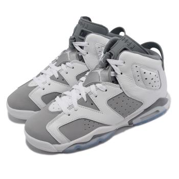 Nike Air Jordan 6 Retro GS 大童鞋 女鞋 Cool Grey 6代 喬丹 休閒鞋 384665-100